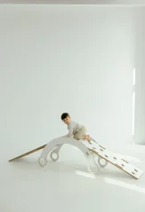 Lezecká souprava 3v1 velká – houpačka, skluzavka a lezecká stěna