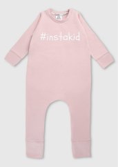 Detský overal s dlhým rukávom "instakid" ružová