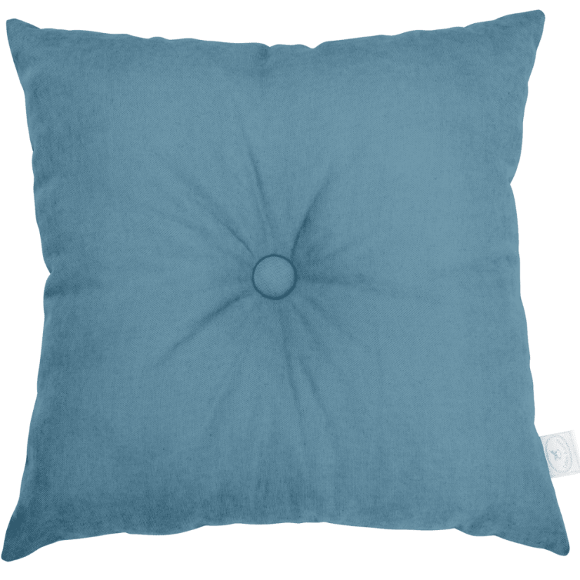 Čtvercový polštář s knoflíkem laguna 40x40 cm