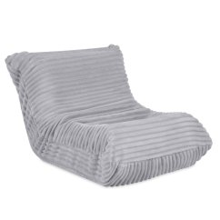 Detské ergonomické kreslo MOONI – sivá Lamell, prémiový manšester