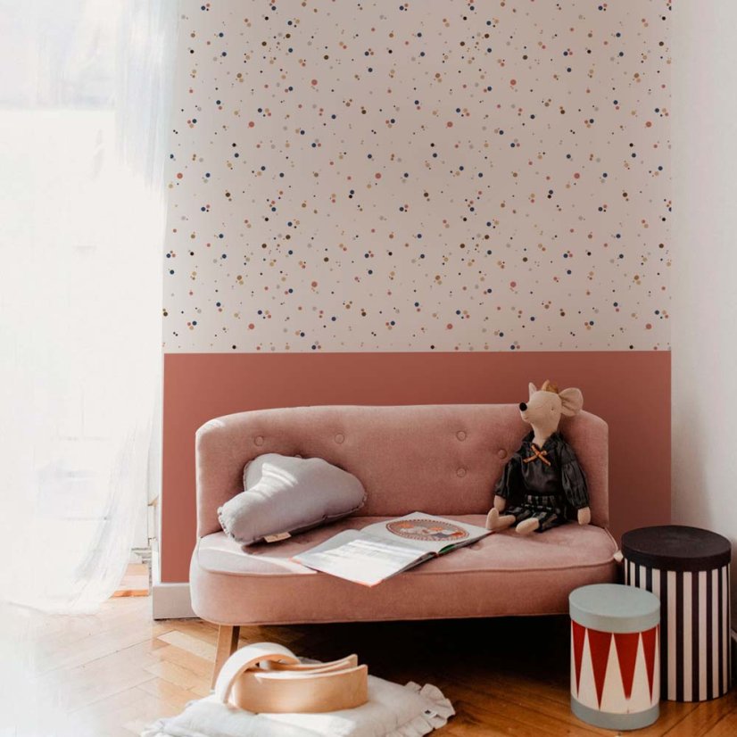 Tapeta tmavé bodky 280×50cm
