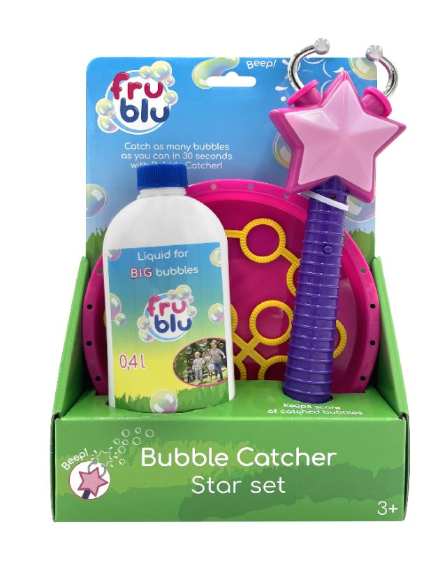 Fru Blu Mydlové bubliny – Lapač bublín HVIEZDA + 400 ml náplň