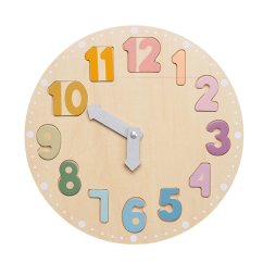 Drevené puzzle hodiny