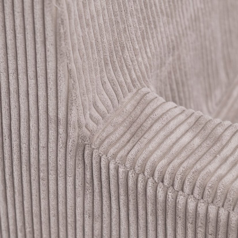 Sedačka pre deti z kvalitnej polyuretánovej peny,  béžová, materiál menčester detail 