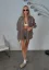 Dámská mušelínová košile hnědá pruhovaná – nadčasový oversized styl