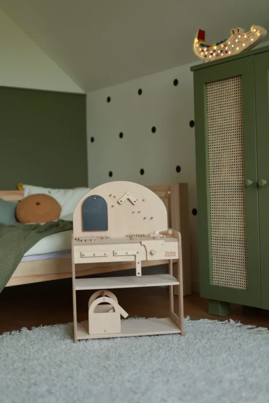 Drevená dielňa s náradím pre deti- DaDaboom