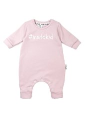 Detský overal s dlhým rukávom "instakid" ružová