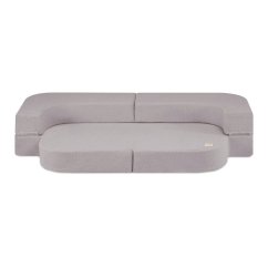 Rozkladacia pohovka pre deti - sivá, baranček