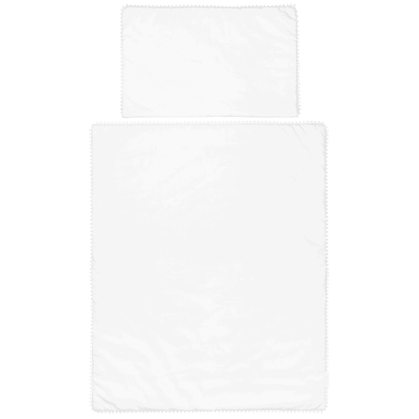 Sada do postieľok s čipkou biela 80x100cm