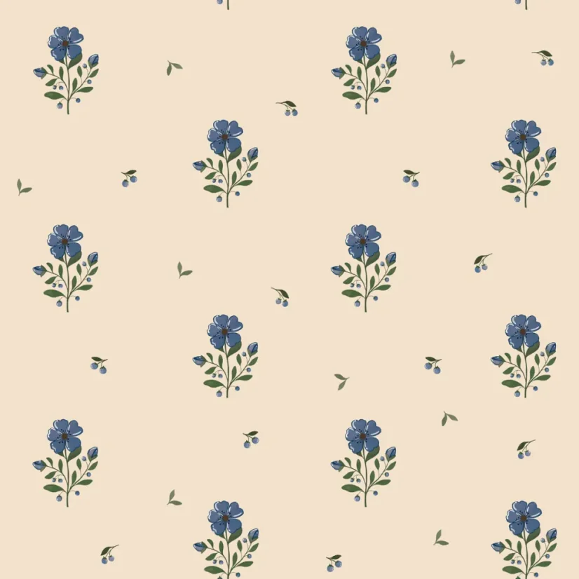 Tapeta rozprávkovej vintage kvety 280×50 cm