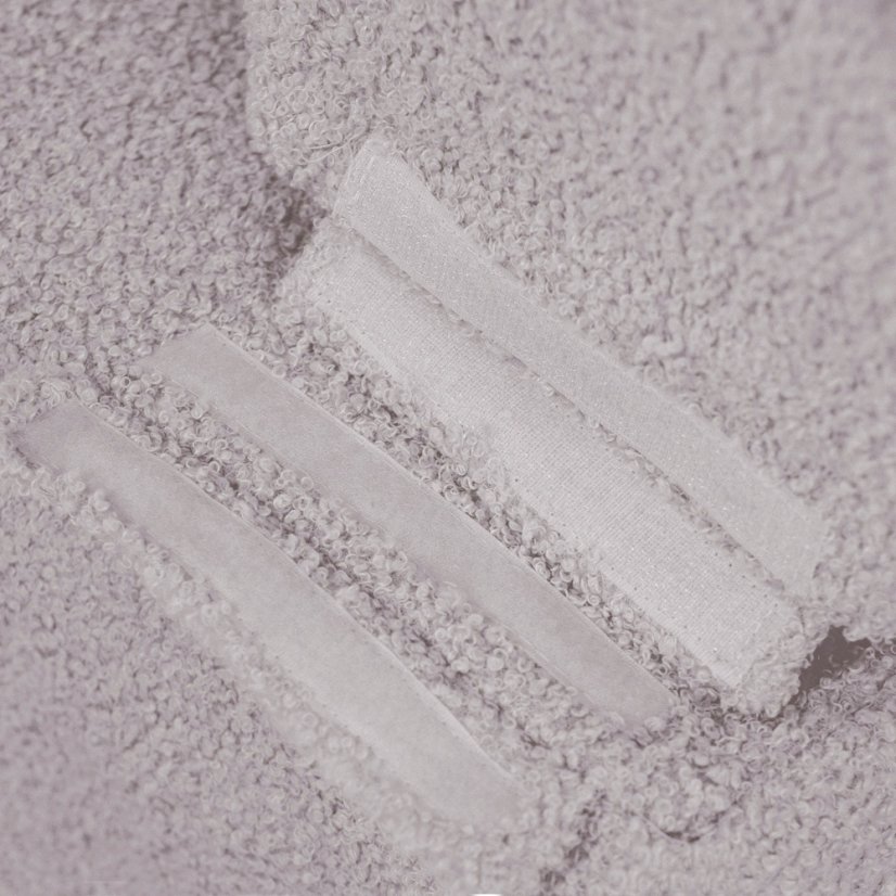 Rozkladacia pohovka - sivá, baranček, suchý zips