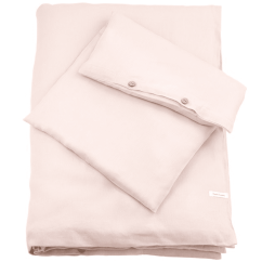 Lněné dětské povlečení pudrově růžová 100x135 cm