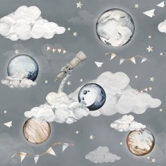 Tapeta magické planety 280x100 cm