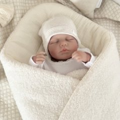 Mušelínová zavinovačka s beránkem – boho vanilka