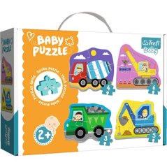Moje první puzzle vozidla na staveništi | Velké puzzle pro děti od 2 let