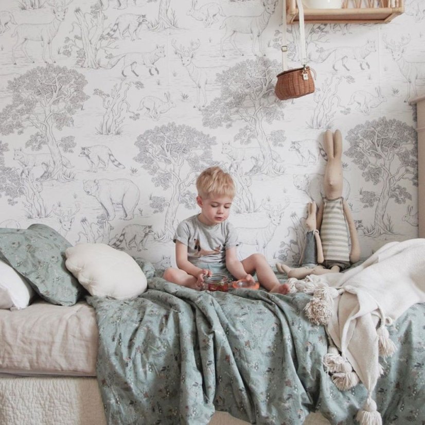 Tapeta černobílá zvířata 280x100 cm