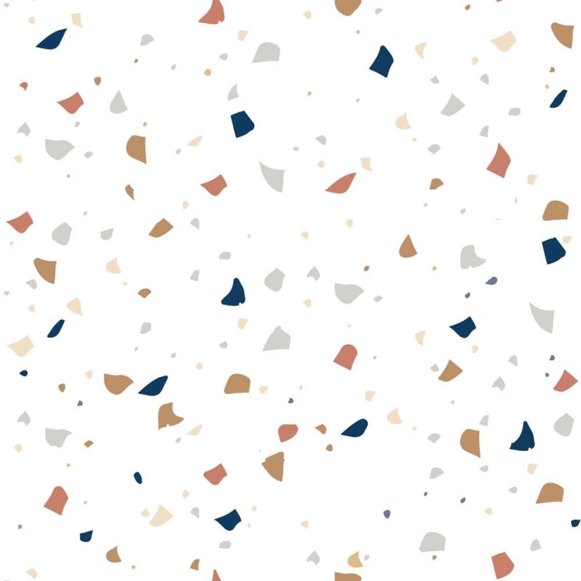 Tapeta terazzo biela 280x50cm
