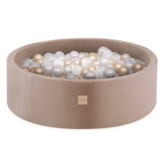 Suchý bazén 90x30 cm, 200 loptičiek, zlatá farba, velvet – DaDaboom Suchý bazén 90x30 cm, 200 loptičiek, zlatá farba, velvet – DaDaboom