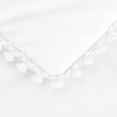Sada do postýlek s krajkou bílá 80x100cm