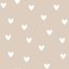 Tapeta srdca béžová 280x50 cm