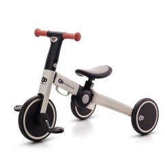 Kinderkraft 4TRIKE – 3v1 trojkolka a odrážadlo, striebornosivá