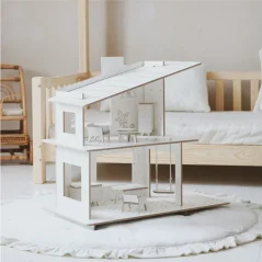 Dětský dřevěný domeček pro panenky vila