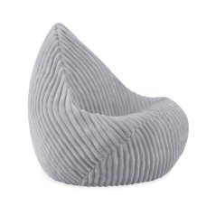 Sedací vak pre deti – sivý Lamell, prémiový manšestr