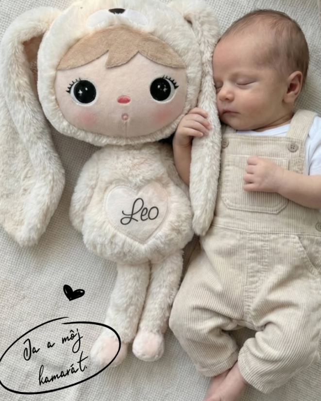 Mojkáčik - Bábika zajačik béžová 50 cm