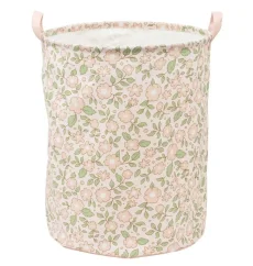 Úložný kôš na hračky kvety ružová o 40 cm