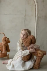 Plyšový pejsek se jménem 50 cm hnědá – velký personalizovaný mojkáč