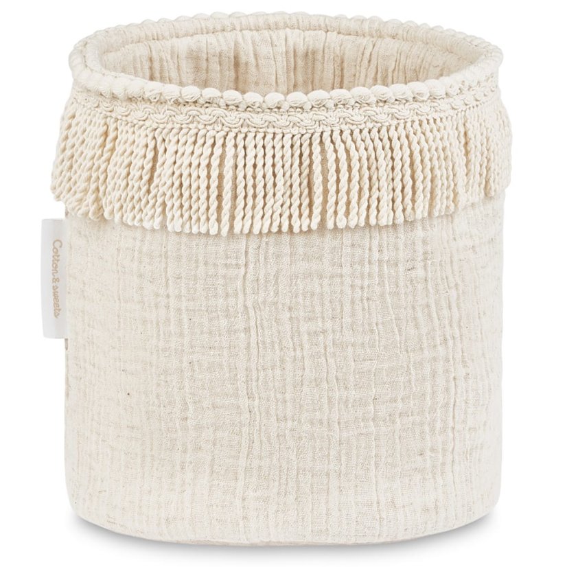 Boho úložný košík přírodní