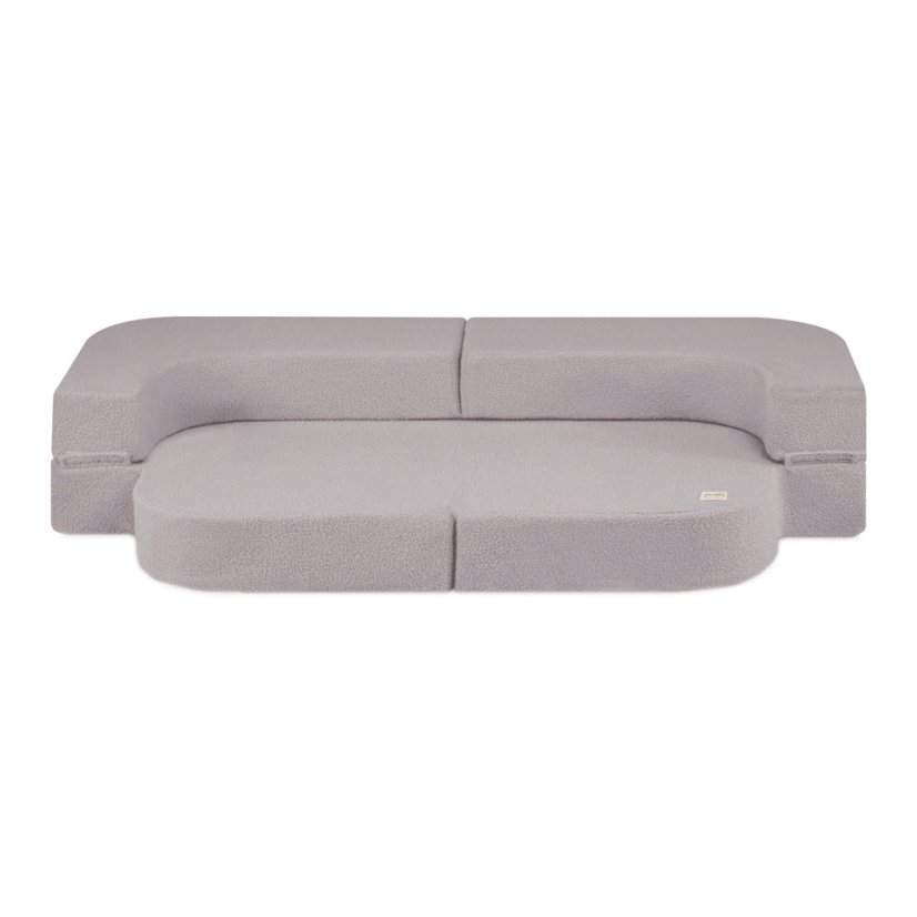 Rozkladacia pohovka pre deti - sivá, baranček