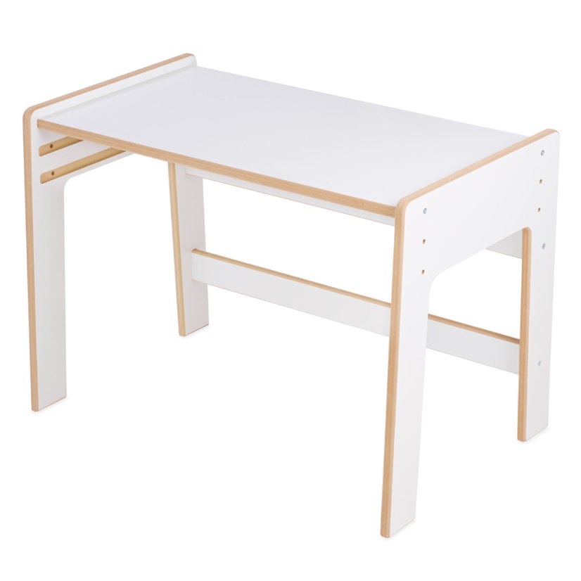 Montessori detský stolík – biela drevená súprava