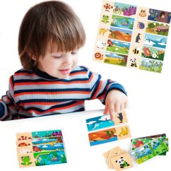 Sada puzzle – Drevený domček