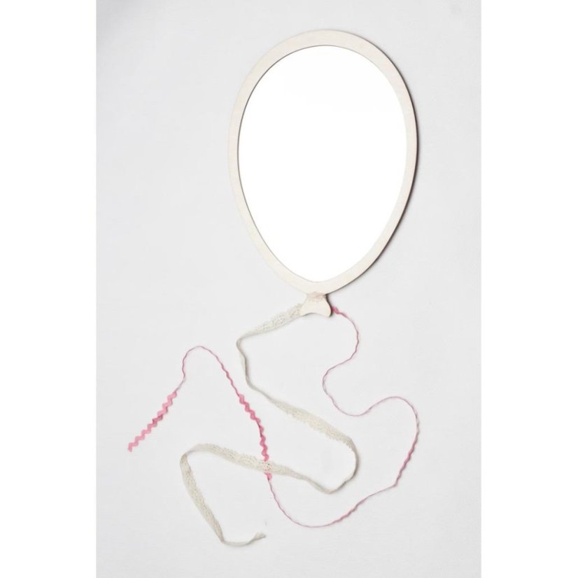 Zrkadlo balón pre deti – bezpečné akrylové zrkadlo z dreva, 20x15 cm