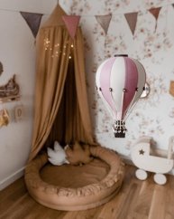 Dekoračný balón ružová/krémová