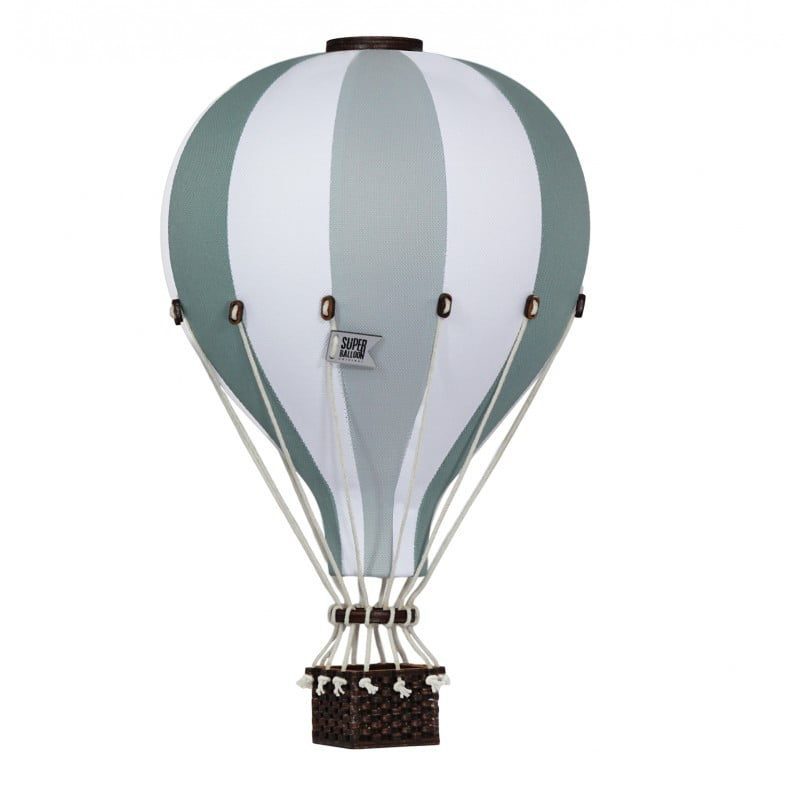 Dekoračný balón zelená/šedozelená - Veľkosť balóna: M-33cm x 20cm