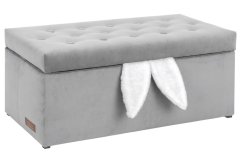 Taburetka Bunny s uškami velvet rôzne farby 82x43 cm
