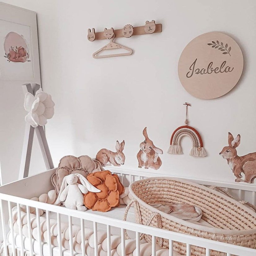 Samolepka do detskej izby sada rozprávkových králikov