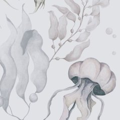 Tapeta mágie oceánu béžová 280×100 cm