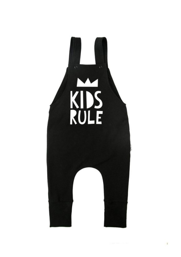 Detské tepláky na traky ,,kids rule” - Veľkosť oblečenia: 86/92 (12-24M)