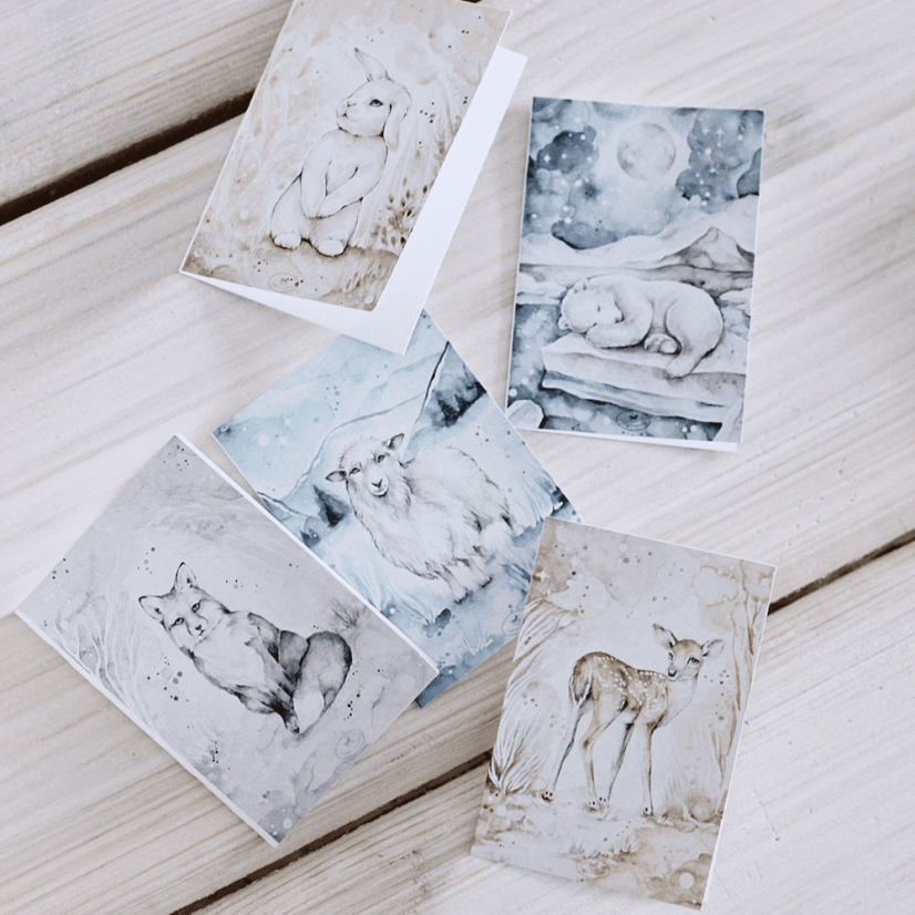 Darčeková karta medveď 5,2x7,4cm