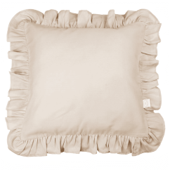Polštář s volánky nude 45cm