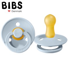 BIBS Cumlík Baby Blue M – prírodný kaučuk pre bábätká (6–12 mes.)