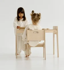 Montessori nábytková zostava pre väčšie deti - natural