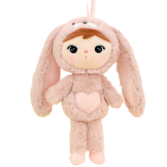 Mojkáčik - Bábika králik ružová mini 30 cm