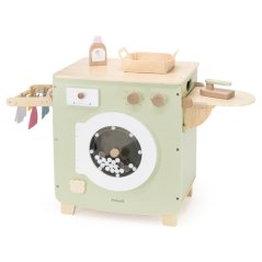 Dřevěná pračka PolarB – pračka, sušička a žehlící prkno v jednom