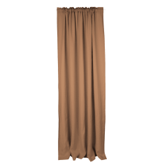 Ľanový záves čokoládová 140/300 cm