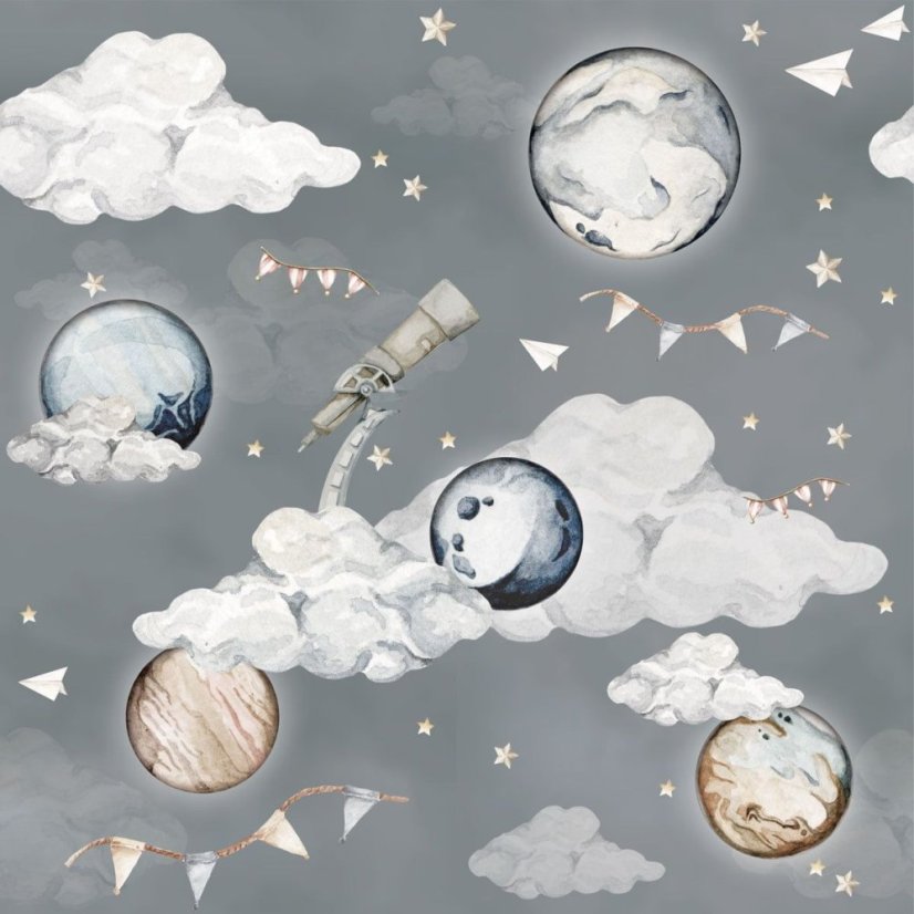 Tapeta magické planety 280x100 cm