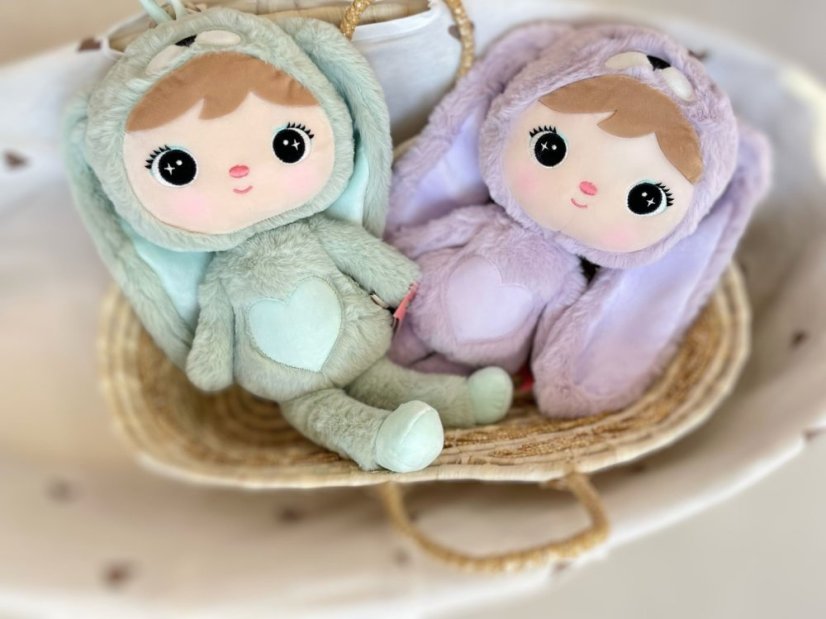 Usínáček - Panenka zajíček mátová 48 cm